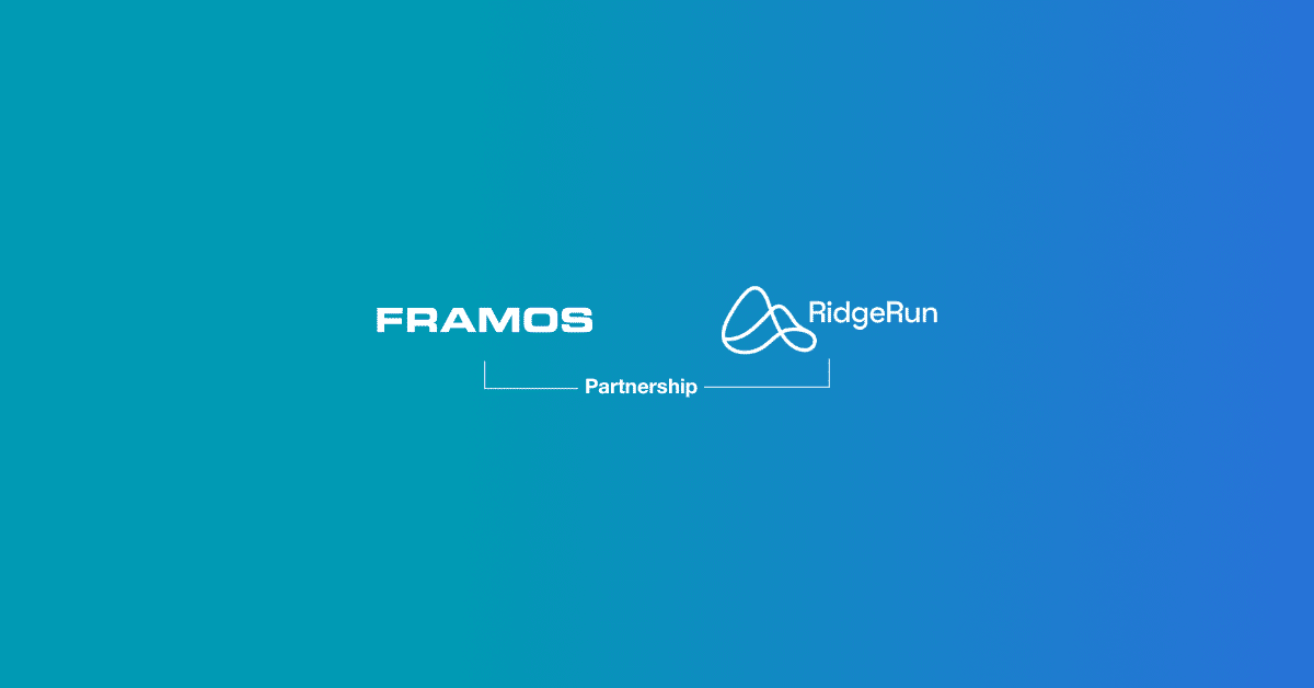 FRAMOS announces a new strategic partnership with RidgeRun to deliver cutting-edge vision solutions